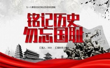 勿忘国耻918演讲稿精选6篇